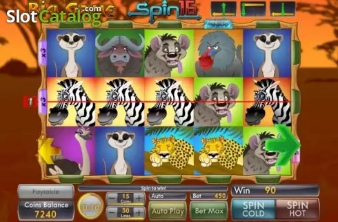 Скрин5. Big Game Spin16 слот