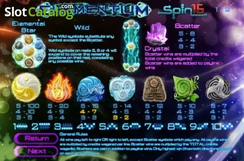 Скрин6. Elementium Spin16 слот