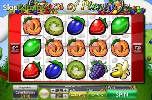 Скрин3. Horn of Plenty слот