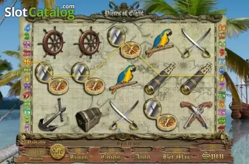 Скрин5. Pieces of Eight слот