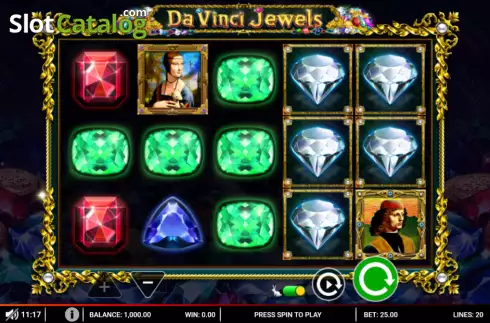 Скрин2. Da Vinci Jewels слот