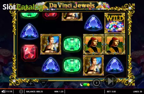 Скрин4. Da Vinci Jewels слот
