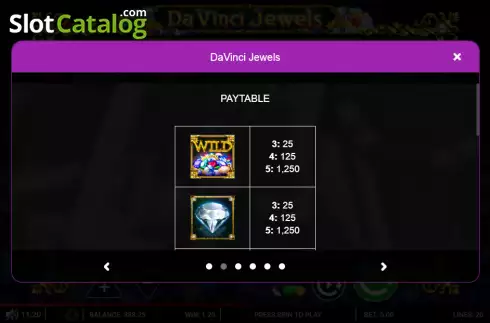 Скрин6. Da Vinci Jewels слот