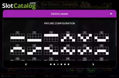 Скрин9. Da Vinci Jewels слот