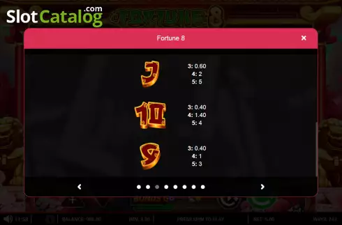 Скрин8. Fortune 8 слот