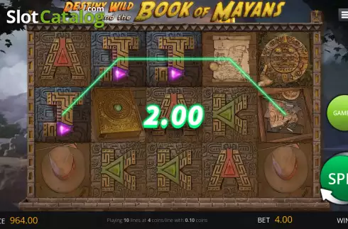 Скрин3. Destiny Wild and the Book of Mayans слот