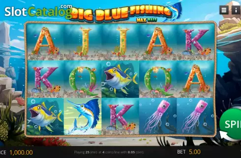 Скрин2. Big Blue Fishing слот