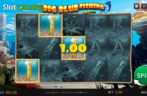 Скрин3. Big Blue Fishing слот
