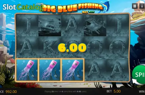 Скрин4. Big Blue Fishing слот
