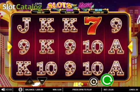 Скрин2. Slots of Money (Genii) слот