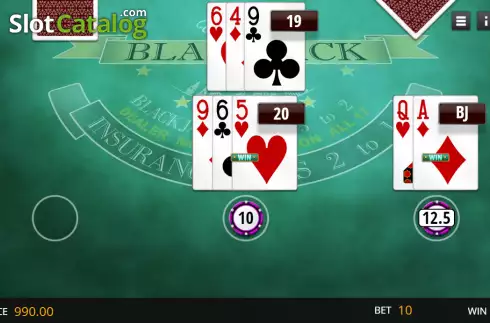 Скрин4. European Blackjack (Genii) слот