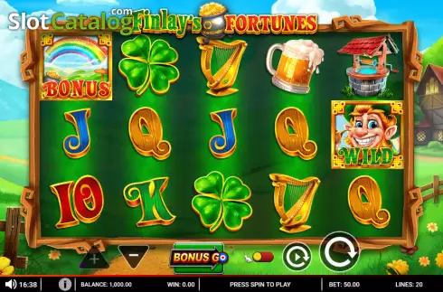 Скрин2. Finlay's Fortunes слот