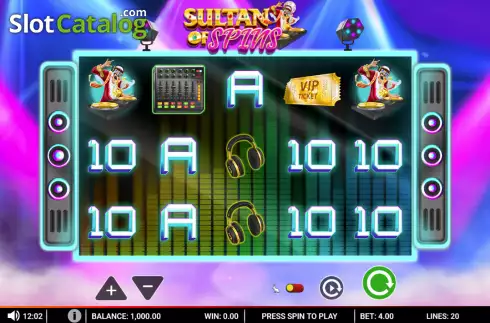 Скрин2. Sultan of Spins слот