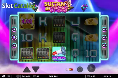 Скрин3. Sultan of Spins слот