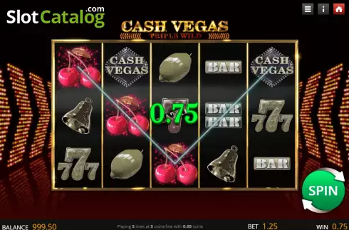 Скрин3. Cash Vegas Triple Wild слот