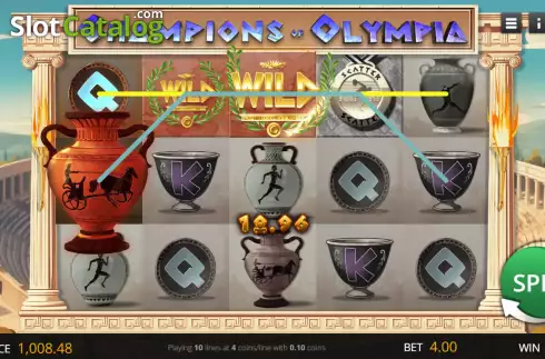 Скрин3. Champions of Olympia слот