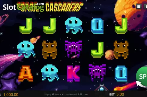 Скрин2. Space Cascaders слот