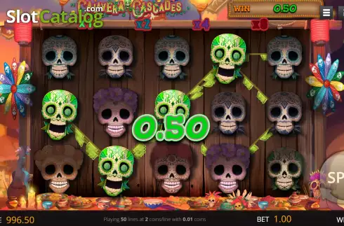 Скрин3. Calavera Cascades слот