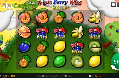 Скрин2. Triple Berry Wild Cascade слот