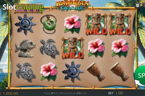 Скрин2. Hawaiian Cascade слот