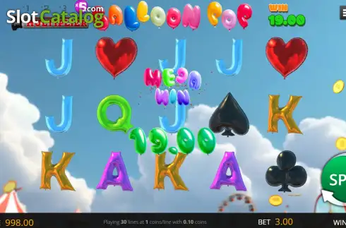 Скрин3. Balloon Pop слот