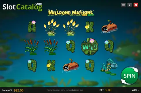 Скрин2. Millpond Millions слот