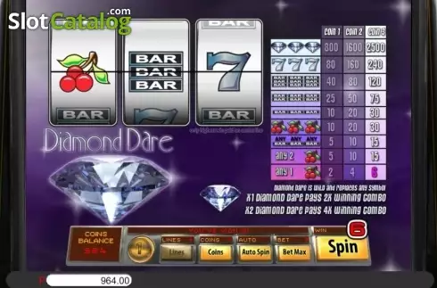 Скрин4. Diamond Dare слот