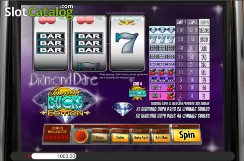 Скрин2. Diamond Dare Bonus Bucks слот
