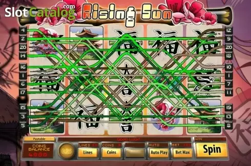 Скрин3. Rising Sun слот