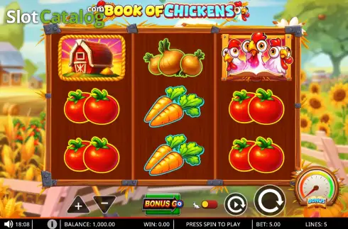 Скрин2. Book of Chickens слот