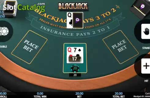 Скрин3. Blackjack (Getta Gaming) слот
