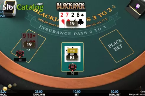 Скрин5. Blackjack (Getta Gaming) слот