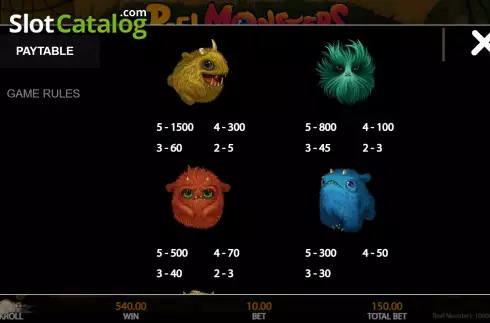 Скрин7. Reel Monsters (Getta Gaming) слот