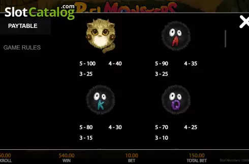 Скрин8. Reel Monsters (Getta Gaming) слот