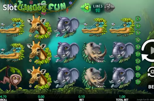 Скрин2. Jungle Fun слот