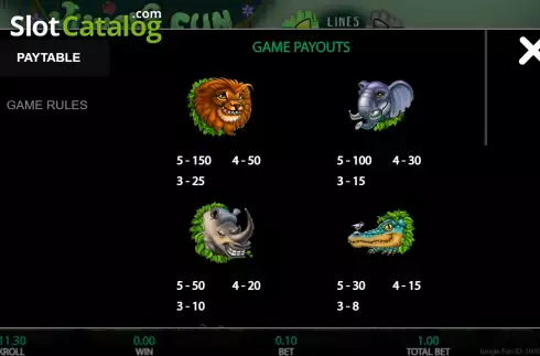 Скрин7. Jungle Fun слот