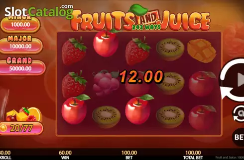 Скрин4. Fruits and Juice 243 Ways слот