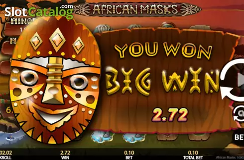 Скрин3. African Masks слот