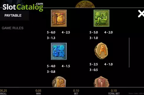 Скрин7. Aztec Gold (Getta Gaming) слот