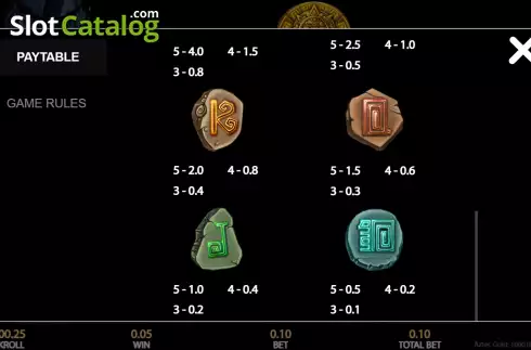 Скрин8. Aztec Gold (Getta Gaming) слот