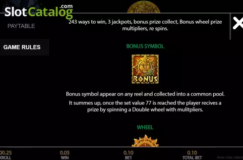 Скрин9. Aztec Gold (Getta Gaming) слот