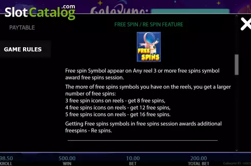 Скрин7. Galaxyno Space Fortune слот