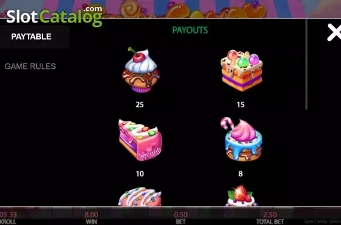 Скрин5. Spin Candy слот