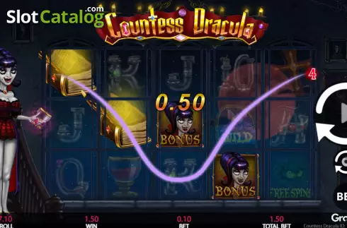 Скрин4. Countess Dracula слот