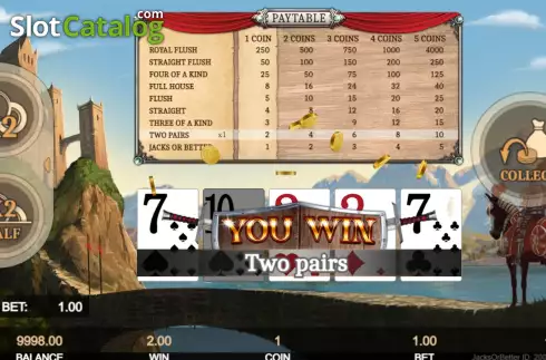 Скрин3. Jacks or Better (Getta Gaming) слот