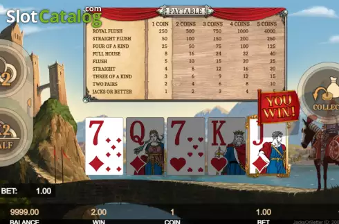 Скрин4. Jacks or Better (Getta Gaming) слот