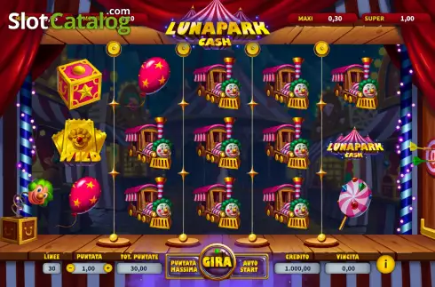 Скрин2. Lunapark Cash слот