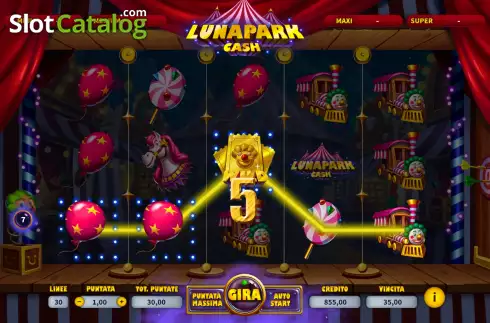 Скрин3. Lunapark Cash слот