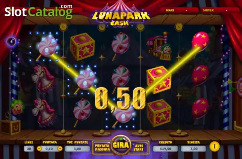 Скрин4. Lunapark Cash слот