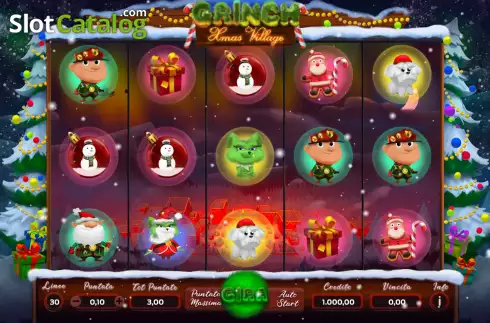 Скрин2. Grinch Xmas Village слот